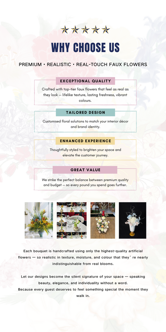 Story-Inspired Bouquets – Premium Faux Florals